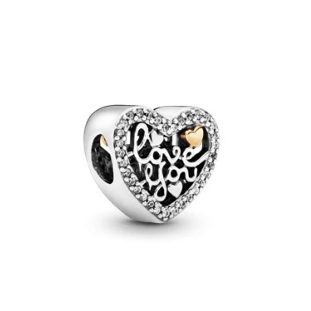 Pandora Love script Charm